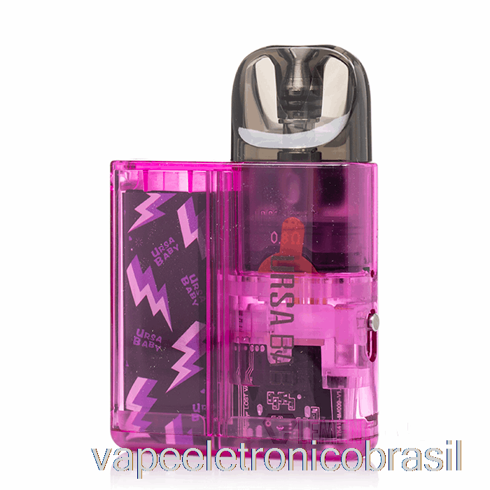 Vape Vaporesso Perdido Vape Ursa Baby 18w Sistema Pod Roxo Transparente